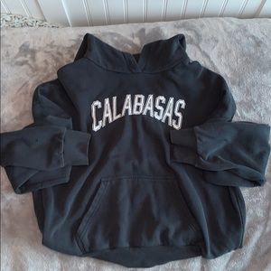 dark grey calabasas hoodie with pockets WORN ONCE
